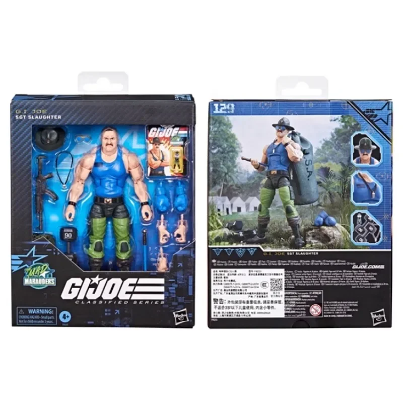 Hasbro Original Genuine G.I. Joe Classified Series 129 SGT Slaughter 15cm Assembly Model Toys Action Figures Birthday Xmas Gift