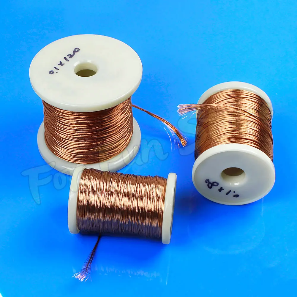 For Fun 0.1x35/40/70/80/100/120/150/200/250 Strands Litz Wire 0.1MM Multi Strand Copper Enameled Wire Optical Stranded Wire - Image 6