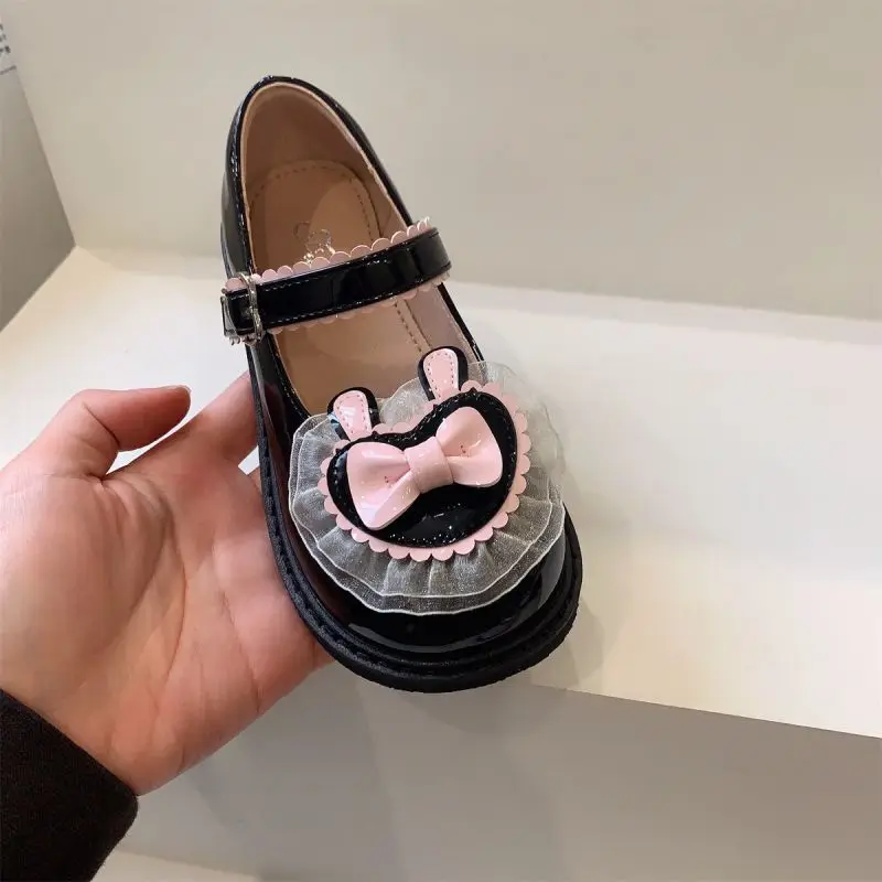 Girls Princess Shoes Cute Japanese JK Lolita Leather Shoes Sweet Style Lace Bow Tidal Slim Shoes zapatos niña sandálias tênis