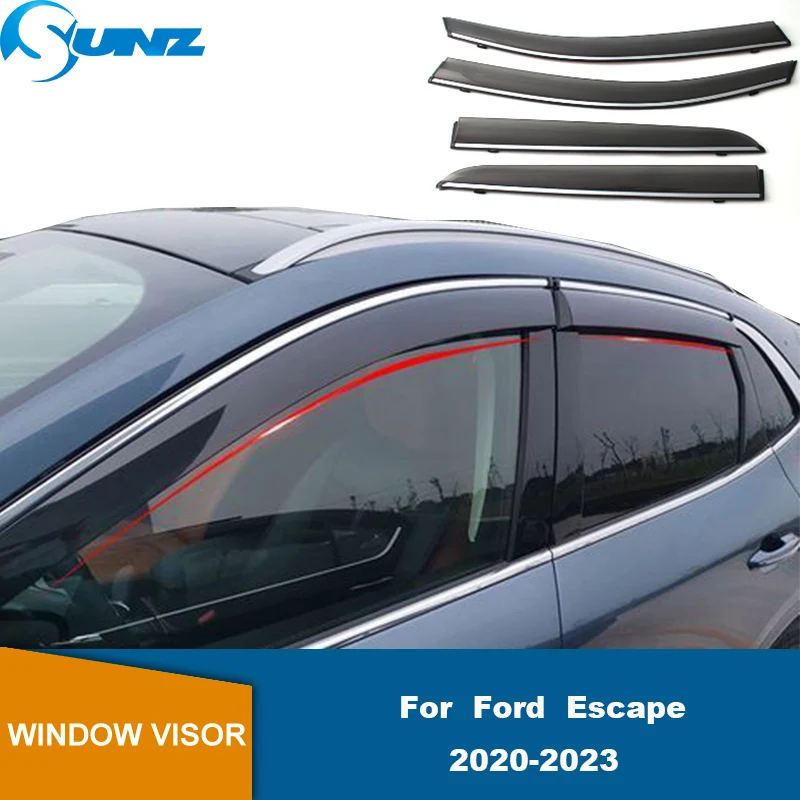 

Side Window Visor For Ford Escape 2020 2021 2022 2023 Car Window Deflector Visors Shade Sun Rain Guard Cover Shield Awning Trim