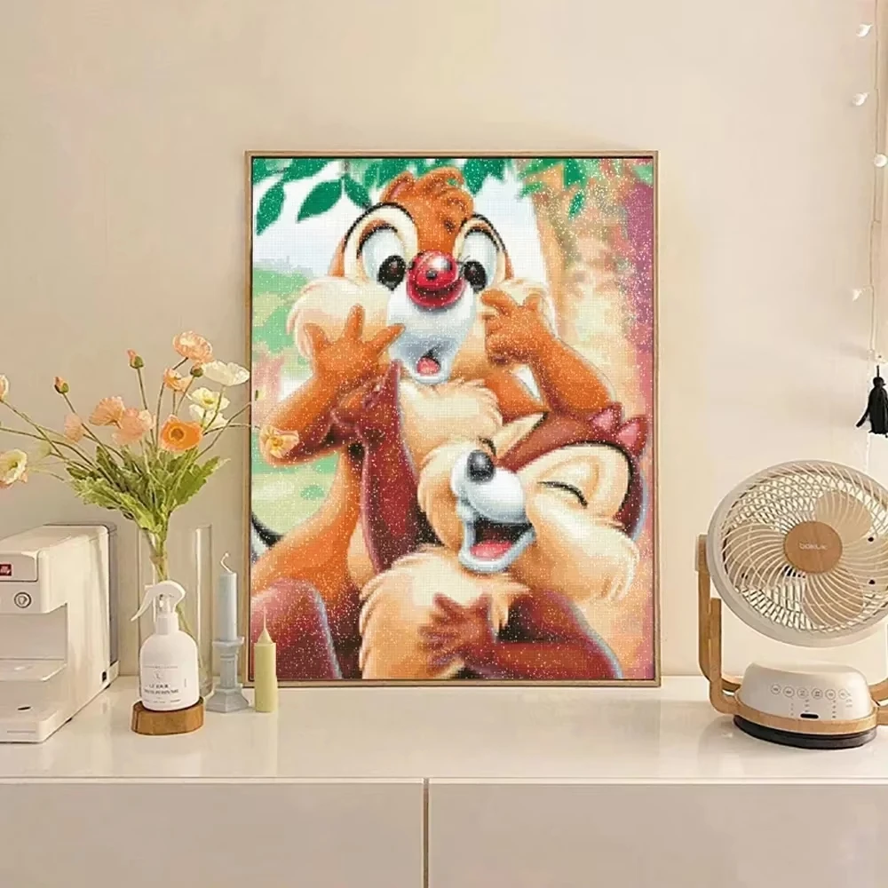 

Disney Diamond Art Painting for Home Decor DIY Rhinestone Embroidery Snow White and the Seven Dwarfs Cross Stitch Chipmunk Broth