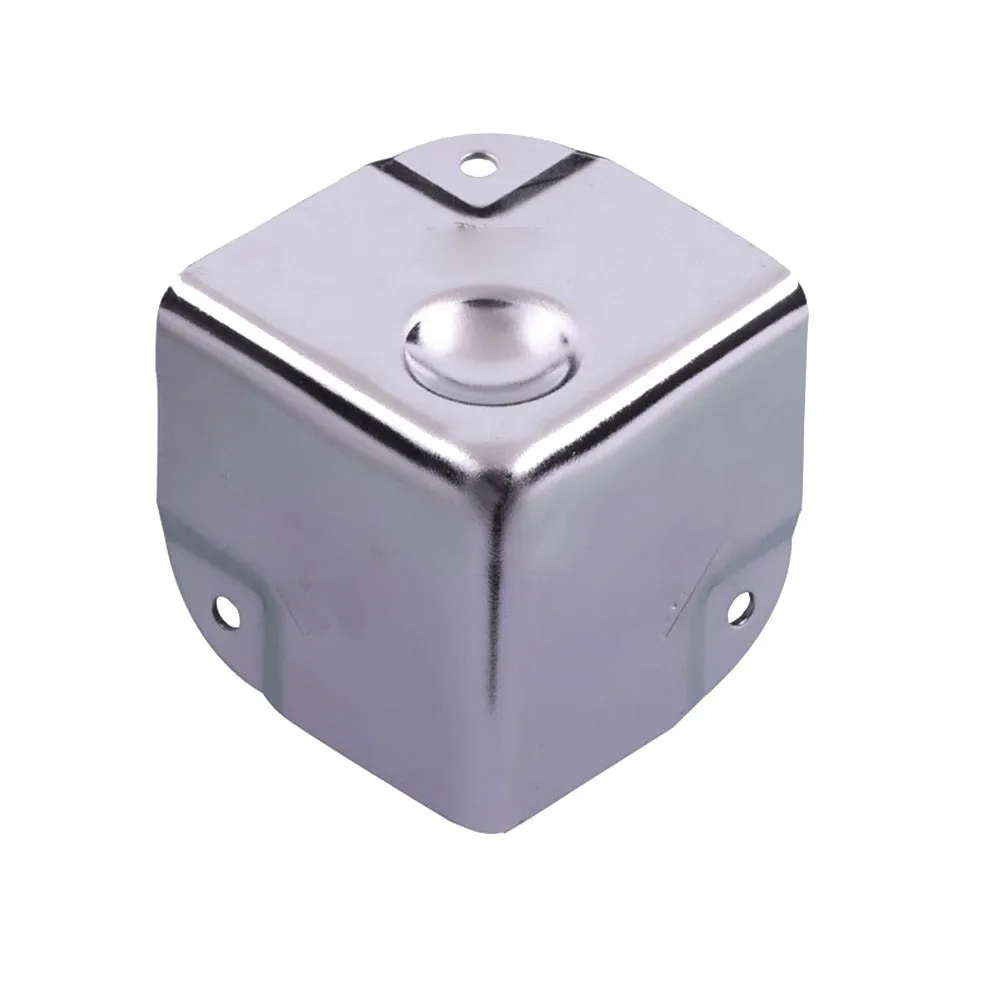 2Pcs Stainless Steel Aluminum Case Corner Protector Long-Lasting Corner Guard for Furniture Storage Boxes Couches Ottomans