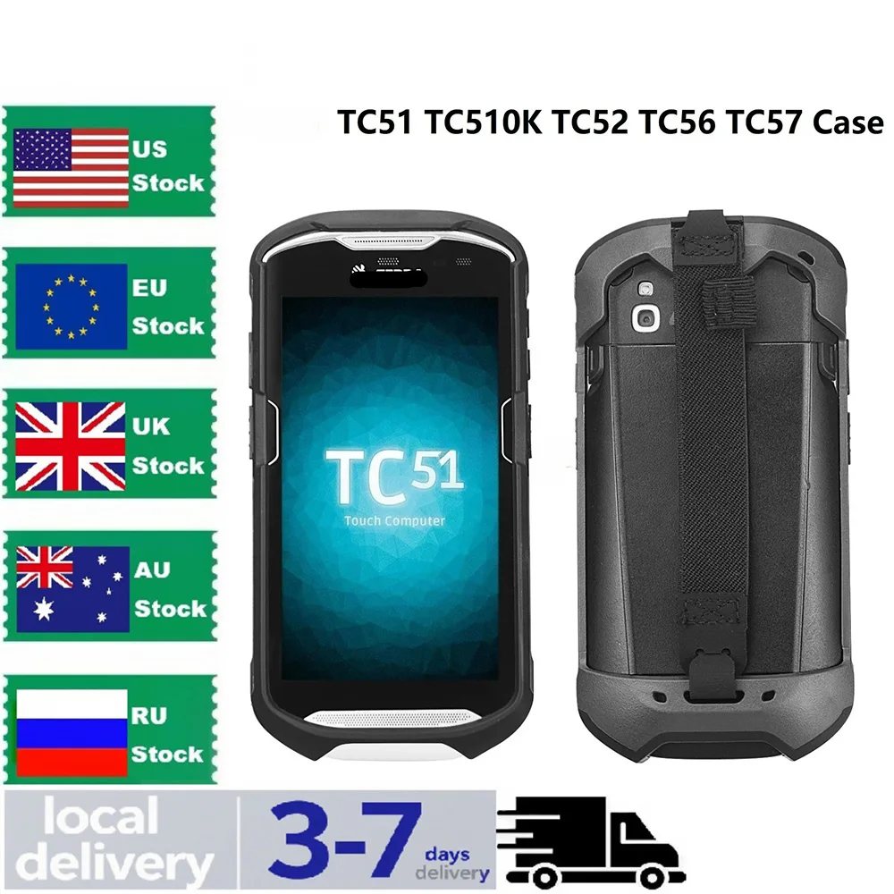 

2Pcs New Protective Cover Case Hand Rugged Boot for Motorola Symbol Zebra TC51 TC56 TC510K