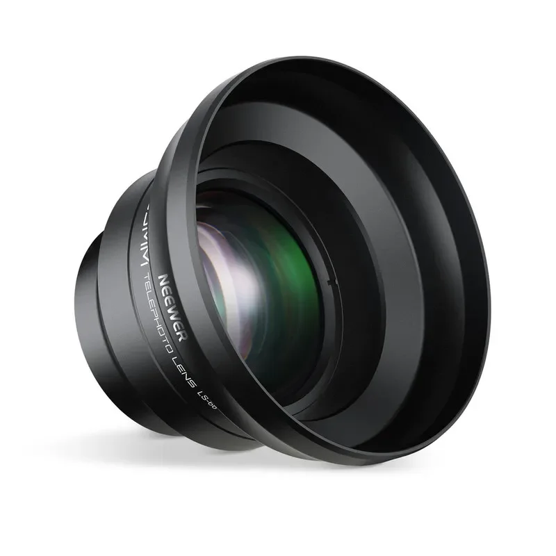 عدسة NEEWER LS 66 مقاس 65 مم عالية الدقة متوافقة مع معظم الهواتف الذكية تتضمن حامل 17 مم وخيط مرشح 58 مم