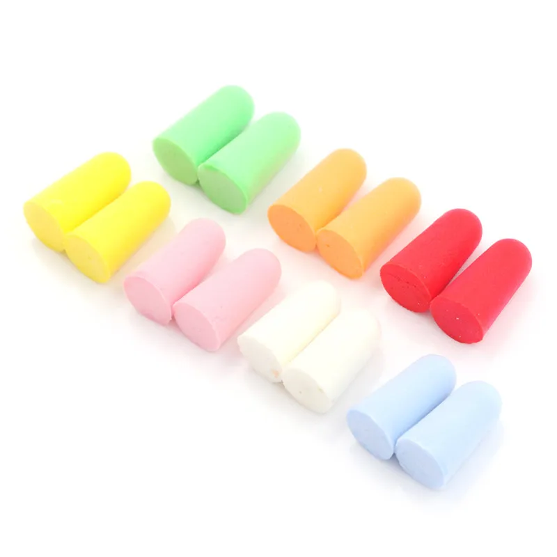 New 10 Pairs PU Foam Ear Plugs Anti Noise Snore Earplugs Comfortable For Study Sleep