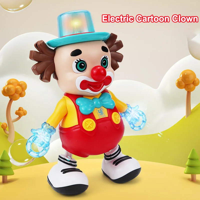ใหม่ไฟฟ้าเต้นรําClownตุ๊กตาไฟและเพลงเต้นรําตุ๊กตาเด็กการศึกษาไฟฟ้าของเล่นของขวัญวันเกิด
