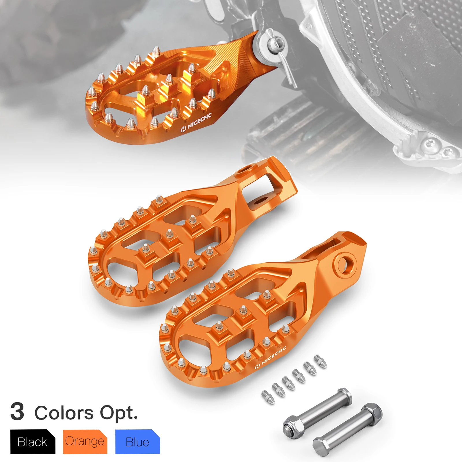 

2024 For KTM EXC 300 XCW EXC-F EXC 125 250 300 350 400 450 500 Forged Foot Pegs Pedals & Footrest Pins SX SXF XC XCF 2023-2024