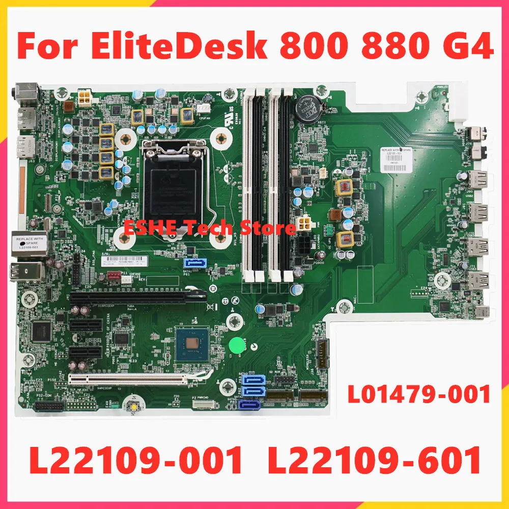 

L22109-001 L22109-601 для материнской платы ноутбука HP EliteDesk 800 G4 880 G4 L01479-001 Q370 LGA 1151 8th DDR4 100% тест в порядке