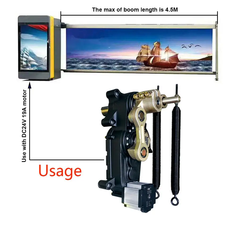 ZYGG Commercial Advertising Flap Barrier Gate Vertikales Hubtor mit DC 24V Motor