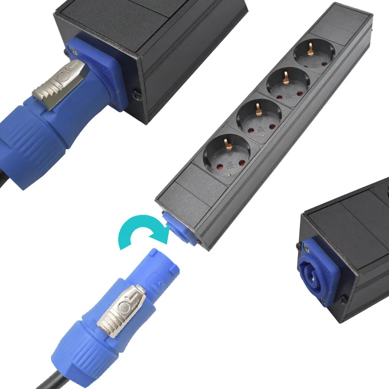 슈코 파워 링크 박스 파워 앰프 오디오, 2-11 AC 유럽 표준 소켓, 3P 항공 플러그