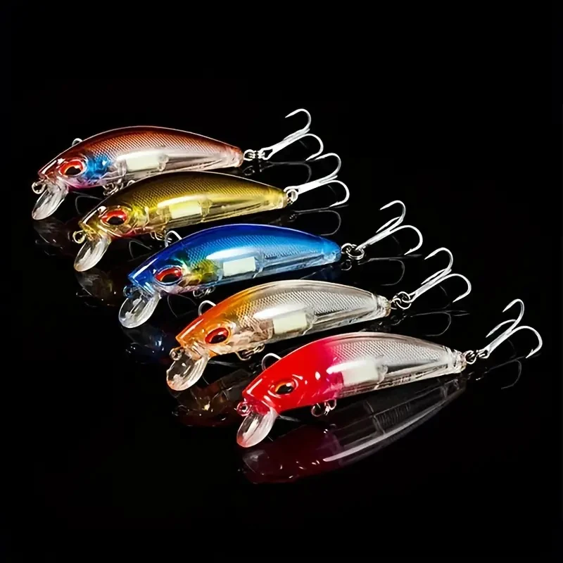 Minnow Wobblers Señuelo de Pesca Ojos 3D que se hunden Lucio Carpa - imagen 3
