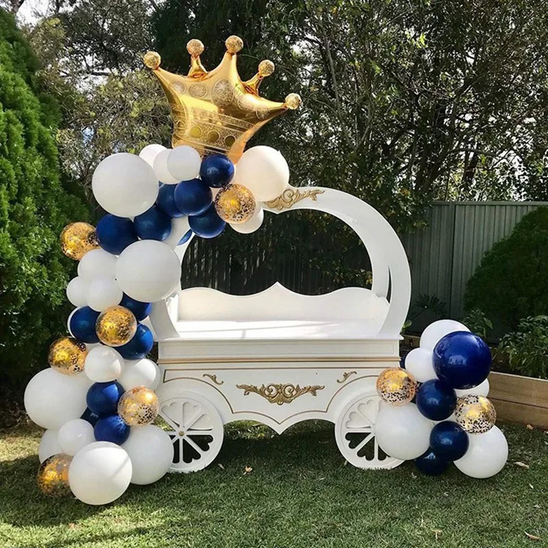 96Pcs New Navy Blue Balloon Arch Garland Kit Baby Shower Wedding Hawaiian Party Birthday Balloons Globos Decoration