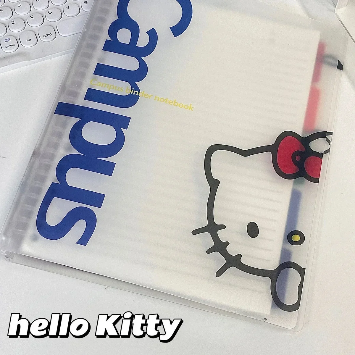 Kawaii Hello Kitty Notebooks Anime Sanrios Loose-leaf Book B5 Kuromi Folder Melody Notepad Student Office Stationery Supply Gift