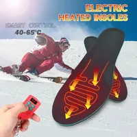 2000mAh  Electric USB Heated Insoles  Winter Foot Warmer Shoes Insert Pad with Remote Control Breathable Memory Foam Shoe Insole