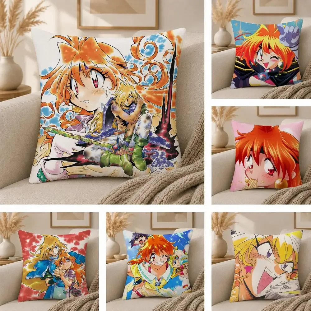 Slayers Adventure Anime Classic Cushion Cover  Plush Fabric Soft Double Sided Print Sofa Cushion Cover Throw Pillow Covers