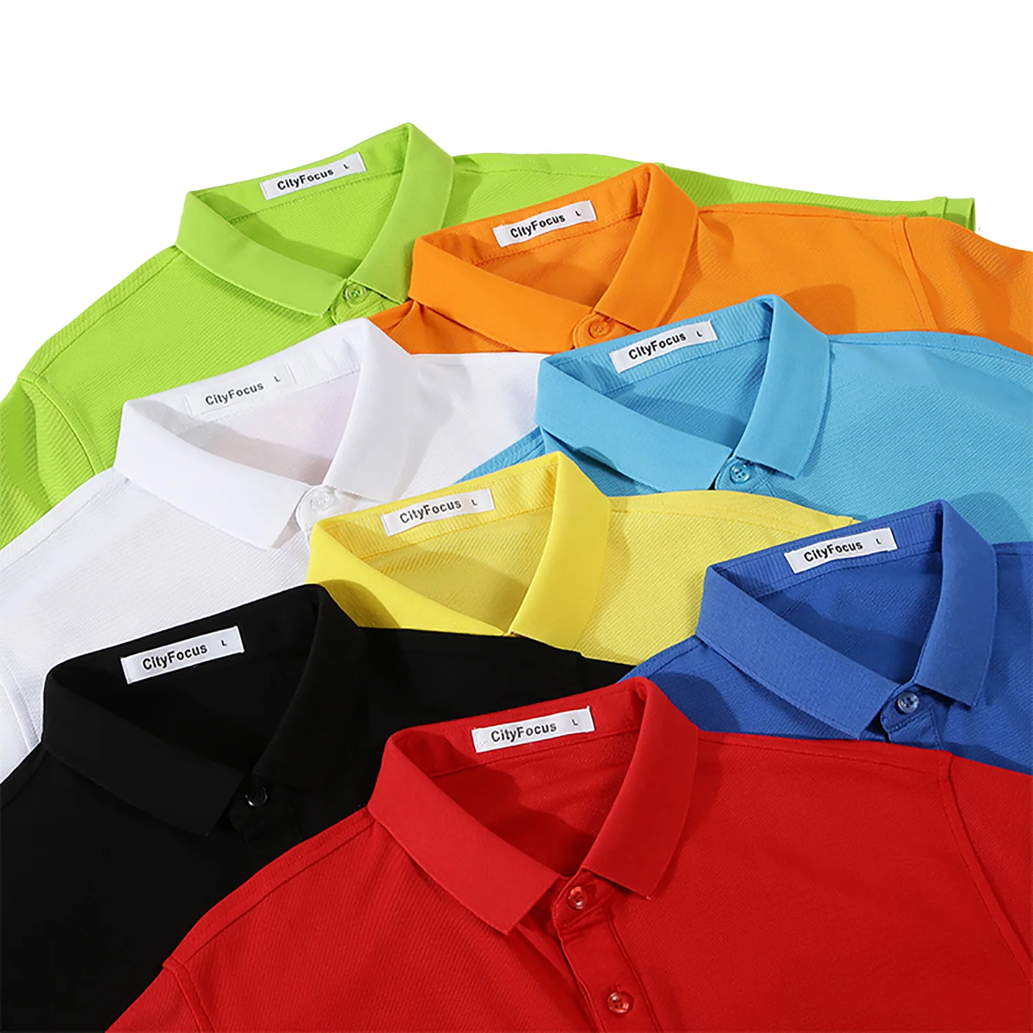 

Men's Solid Color Polo Shirt Spring Summer Collar Short Sleeved Team Suit Purple Red Other Colors to Choose From
