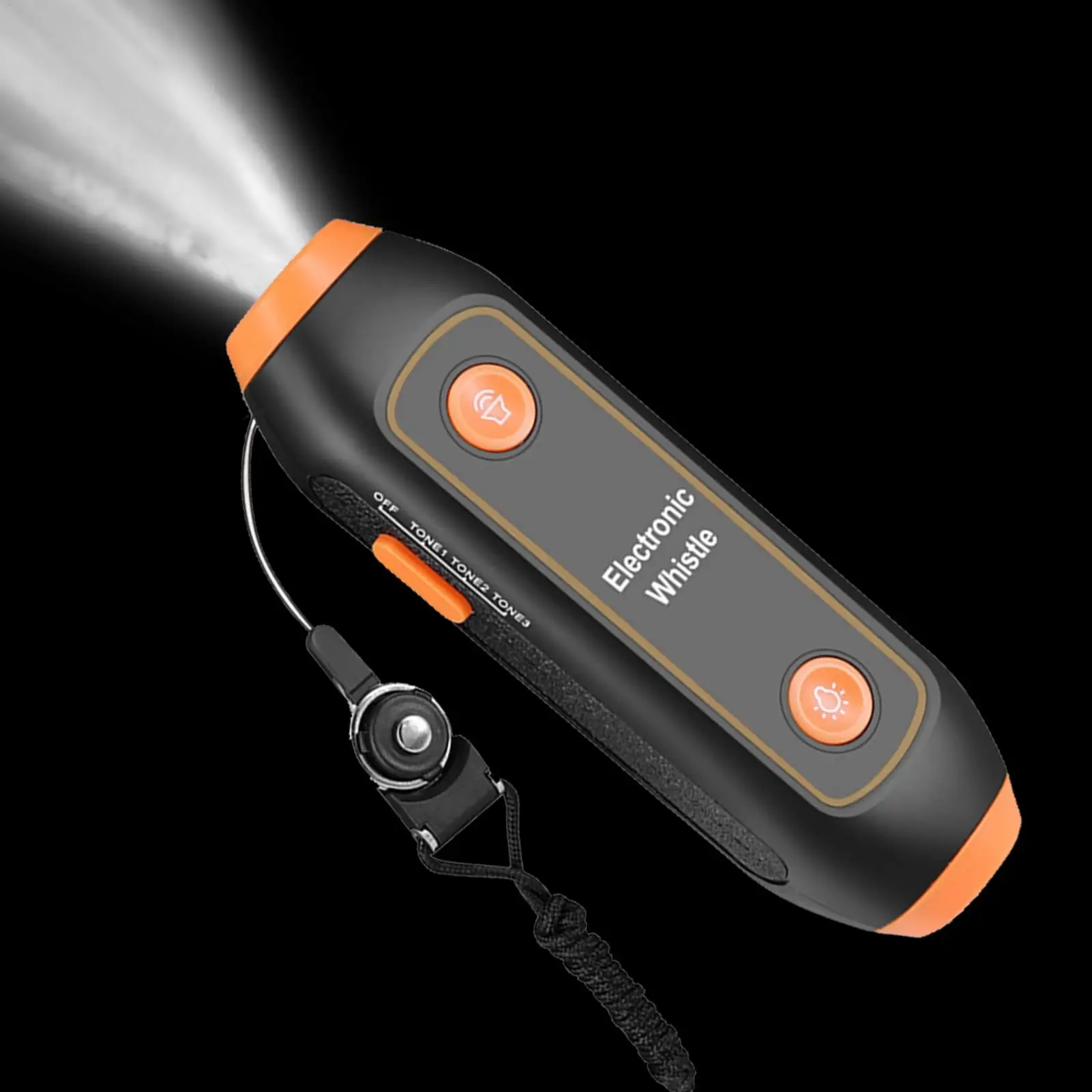 Electronic Whistle with LED Light High Volume Safety Whistle for Referees & Camping, Portable Whistle for Sports Teachers