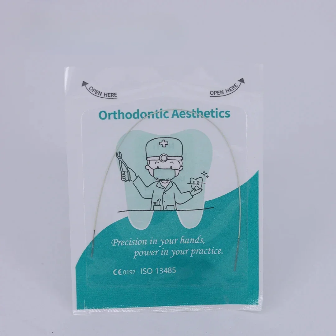 Imagem -05 - Dentas Ortodôntico Cor Branca Revestido Arco Fio Niti Arco Super Elástico Ovóide Natural Redondo Retangular Superior Inferior