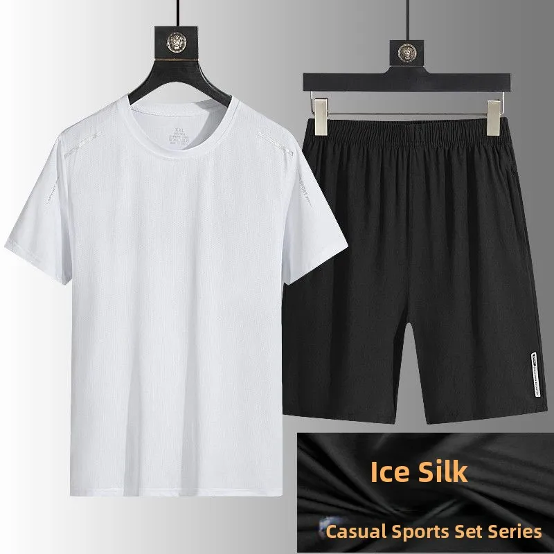 

Men's Sportswear Set Summer Running ort Sve Qui Dry round Ne Casual Fitn Outdoor Baskeall orts Morning Run