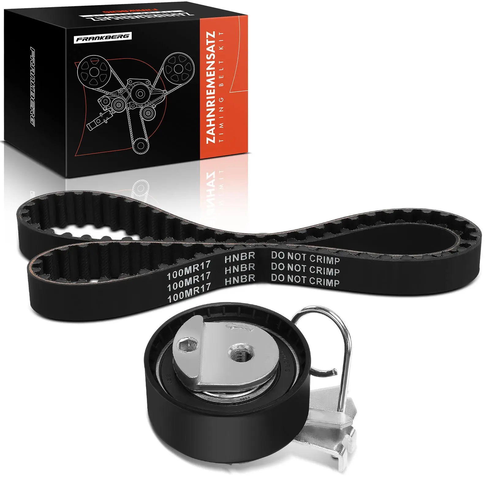 Frankberg 1x Zahnriemensatz Zahnriemen für Citroën Berlingo C2 C3 Saxo Peugeot 206 Partner K015574XS 7883-11279