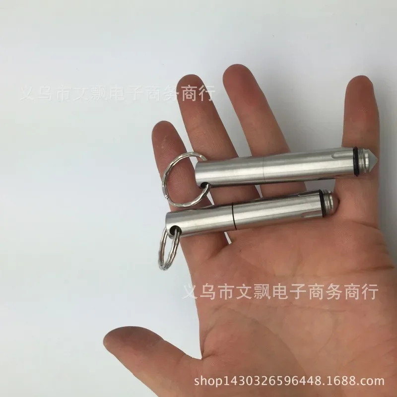 1 قطعة صغيرة الفولاذ المقاوم للصدأ قلم تخطيطي جيب قصير القلم التنغستن نافذة كسر آلة في الهواء الطلق الدفاع عن النفس EDC لوازم #4