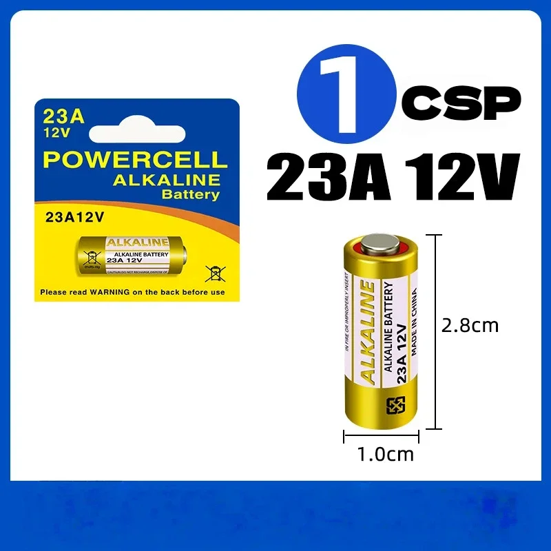 12V 27A 23A Alkaline Battery Set for Doorbell Remote Control Electric Toys Long-Lasting Power MN21 LRV08 A23S E23A EL12 C