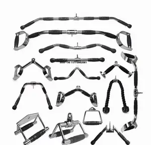 Body Solid Stainless Steel Accessory Sets for Gym Workouts Effective Pulley Handle Fitness Equipment Accessories