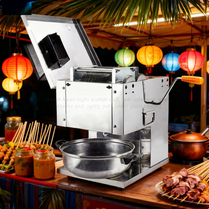 Мясорезка, быстрая мясорубка, электрическая коммерческая слайсер, полностью автоматическая машина для нарезки мяса