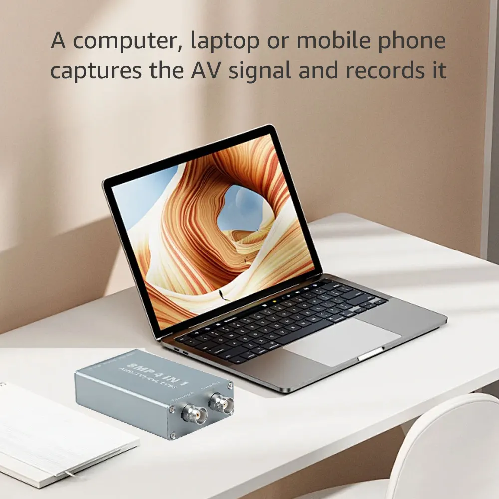 Tarjeta de captura de vídeo 4 en 1 de 8MP convierte señal de vídeo AHD/TVI/CVI/CVBS en señal USB Plug and Play