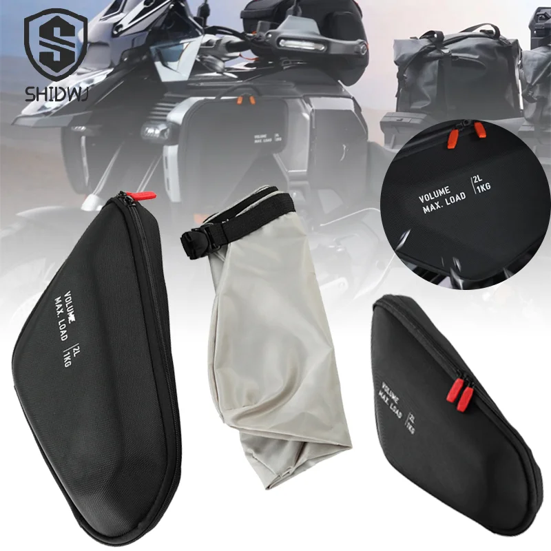 

R1300GS Motorcycle Side Frame Bag Storage Package Bags For BMW R 1300 GS Adventure 2024-2025 Motor Waterproof Crash Triangle Bag