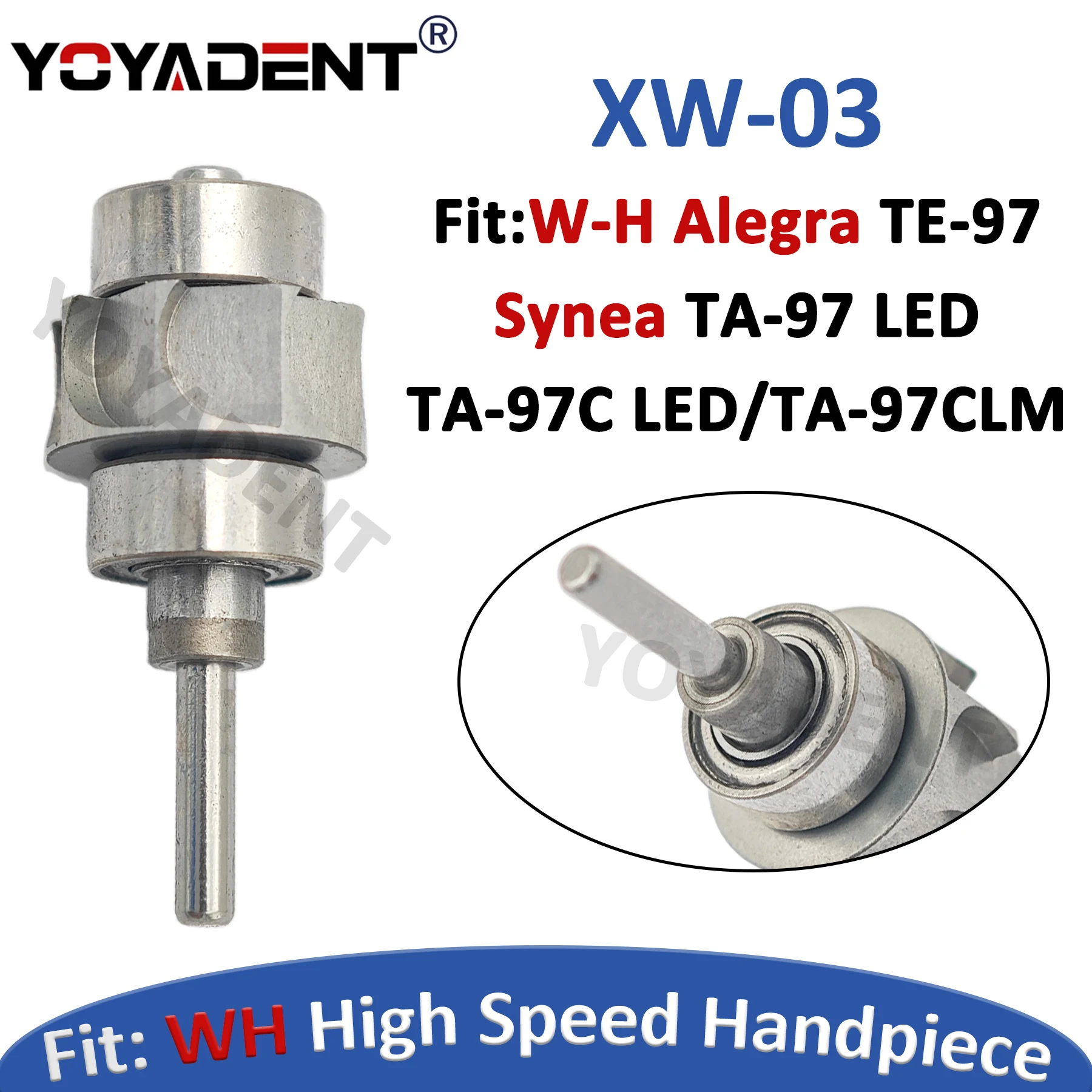 

Dental Handpiece Rotor Turbine Cartridge Fit W-H Alegra TE-97 Synea TA-97 High Speed Handpiece Dental Tools