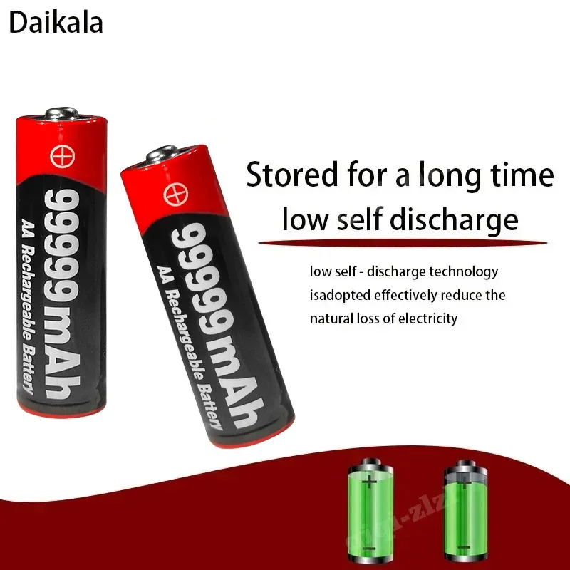 New Brand 1.5V AA 1.5V AAA  Alkaline 1.5V Clock Toy Camera Battery Rechargeable Battery+USBcharger rechargeable battery