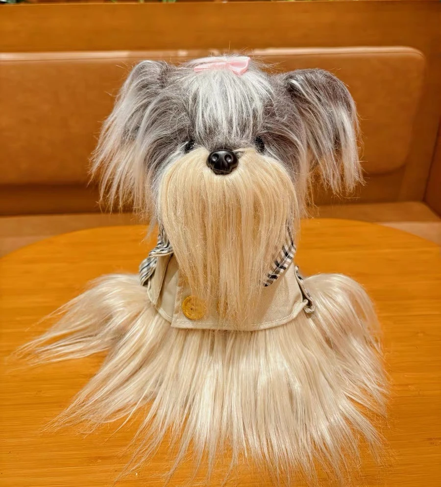 ตุ๊กตาสัตว์เลี้ยง ตุ๊กตาหมี CityDog ยอร์กเชียร์ ตุ๊กตาหมีฮีลลิ่ง ของขวัญสุดน่ารักสำหรับแฟนสาว ของสะสมชั้นเลิศ งานศิลปะ ความงามแบบออร์ฟาน