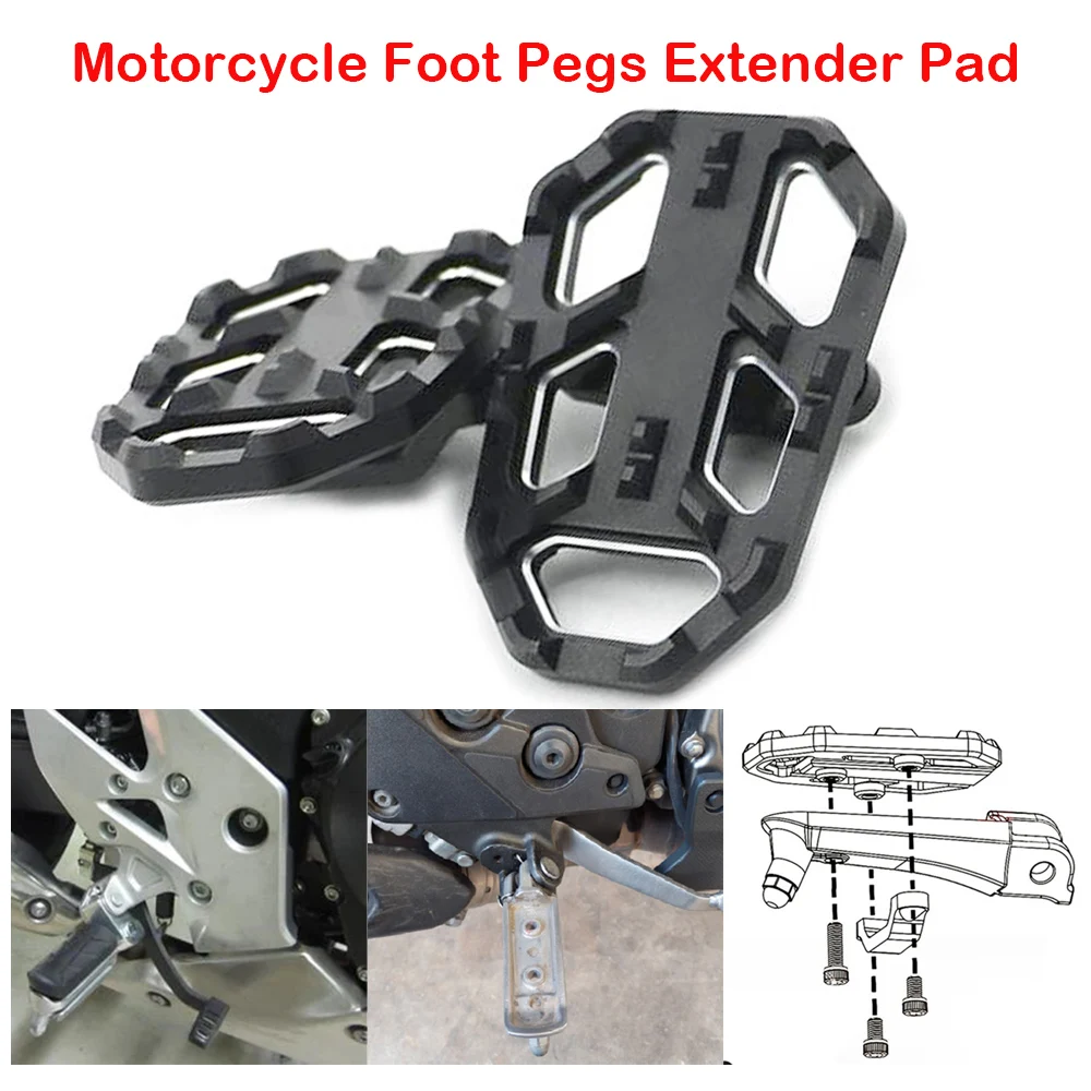 

Fit for Honda NC 750X 750S 700X 700S NC750 NC700 X S ABS 2012-2024 Motorcycle Front Foot Pegs Enlarged Plate FootRest Extension