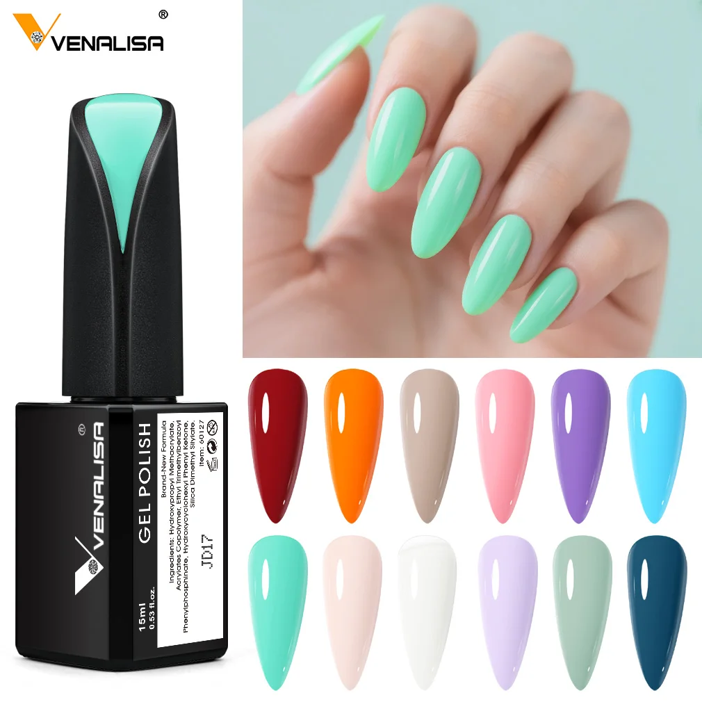 Venalisa TPO FREE Unha Gel Polonês Semi Permanente Beleza Diamante Top Coat Long Wear Soak Off UV LED Gel Verniz Primer 15ml