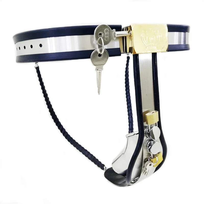 Metal Penis Lock Sleeve Male Chastity Belt Pants BDSM Bondage Stainless Steel Chastity Device Cock Cage Gear Sex Toys For Men