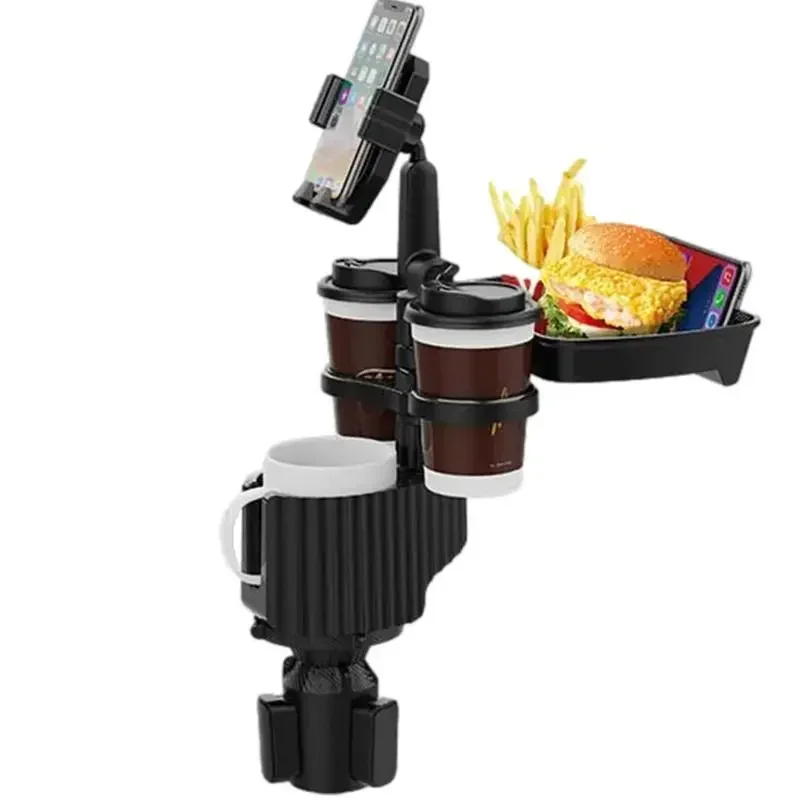 

Car Phone Holder Cupholder Mount Multi Purpose Cup Holder Tray Drink Holder Food Tray Table Cup Insert For Eating And Drinking