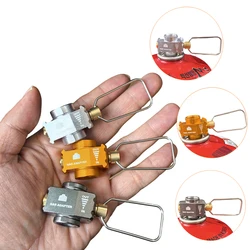 Gas Saver Plus Gas Burner Adapter Aluminum Alloy Convertor Shifter Refill Flat Tank Conversion Adapter Camping Gas Adaptor Valve
