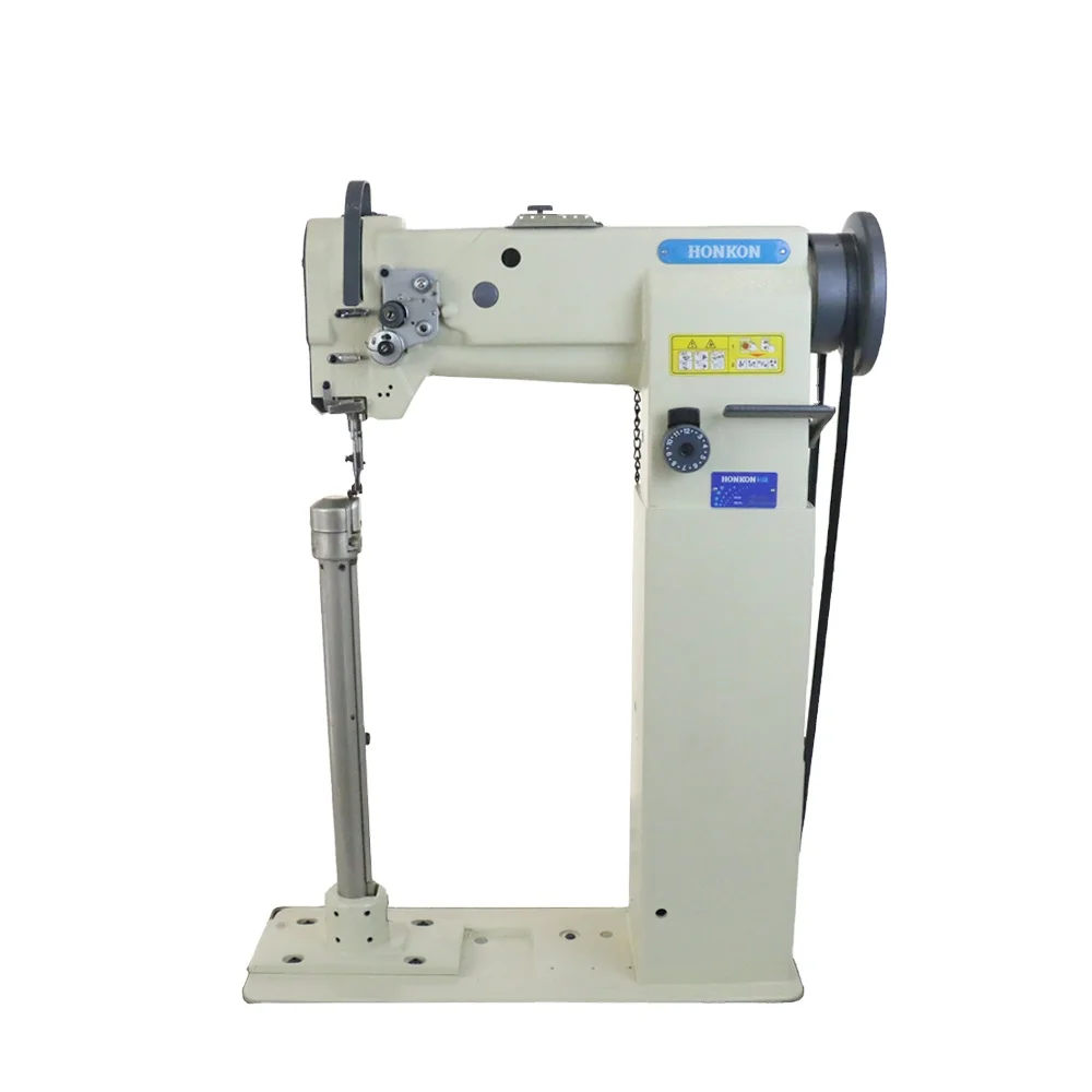 

High Speed HK-8365 Industrial Sewing Machine Single Needle Small Cylinder Bed Belt Pulley for Leather Bag Shoes Include Engine