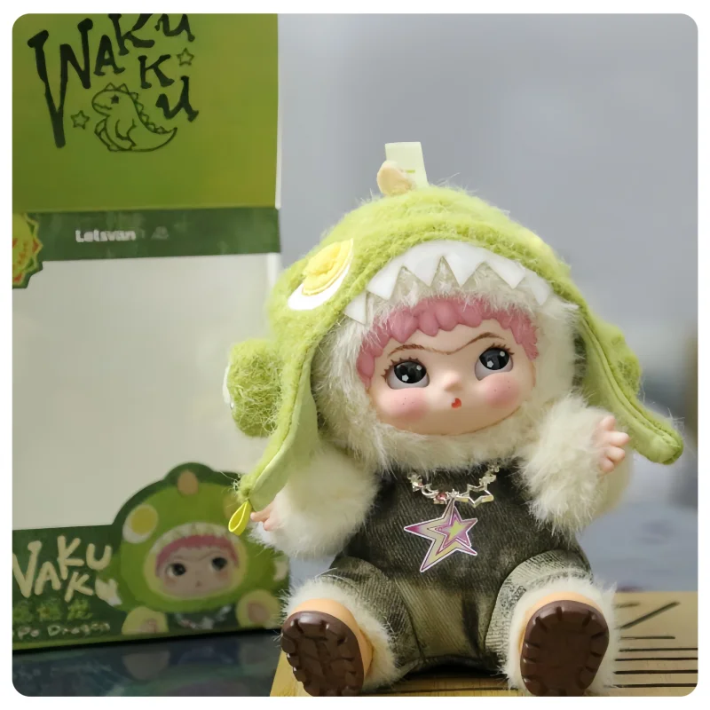 Spot Wakuku Global Limited Edition Plush Blind Box Doll Flower Gentleman Hangcard And Us Limited Edition Dinosaur Hangcard Trend