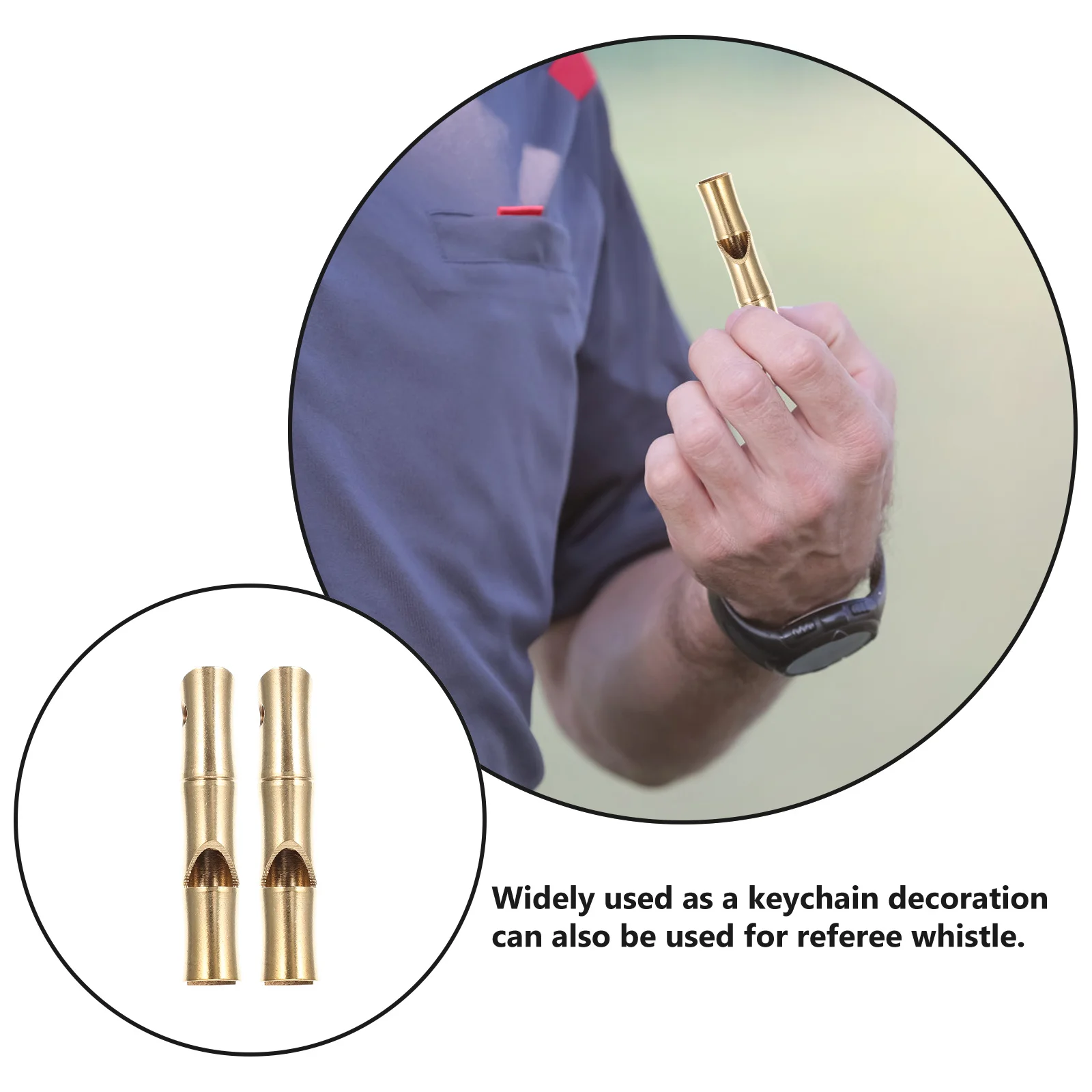 2 قطعة قلادة صافرة معدنية بصوت عال سلسلة المفاتيح في حالات الطوارئ ديكور للمنافسة الرياضية في الهواء الطلق صافرة قلادة المفاتيح ديكور معلق