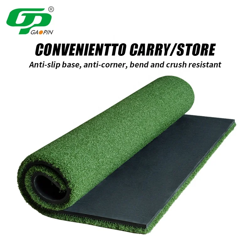 Venta al por mayor, estera de rango de Golf, estera profesional para golpear, camiseta de inserción, estera simulador de Golf de hierba de nailon, ayuda para entrenamiento deportivo al aire libre