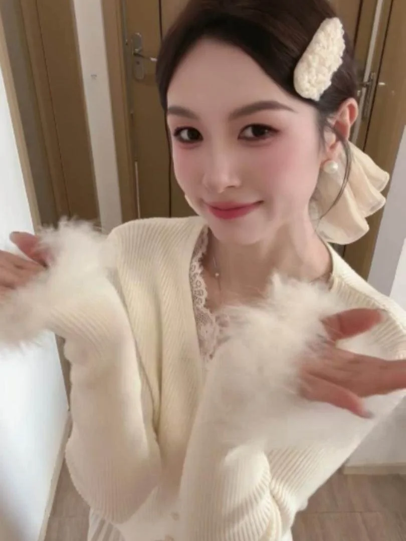 Women's Knitted Sweater Vest Spring Summer Autumn Fashionable Layering  Knot 3D Flower Design Warm City Commute Style