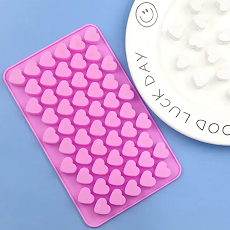 

55 Grids Silicone Chocolate Mold Food Grade Small Love Heart Shape Cake Baking Mould Non-stick Candle Molds Fondant candy mold