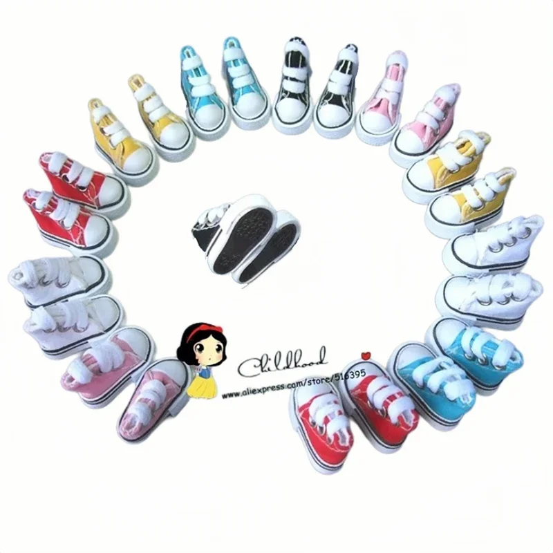 3.5cm Doll Shoes for Barbie Doll Blythe Licca Jb Doll Mini Shoes for Russian 1/6 BJD Sneakers Shoes Boots