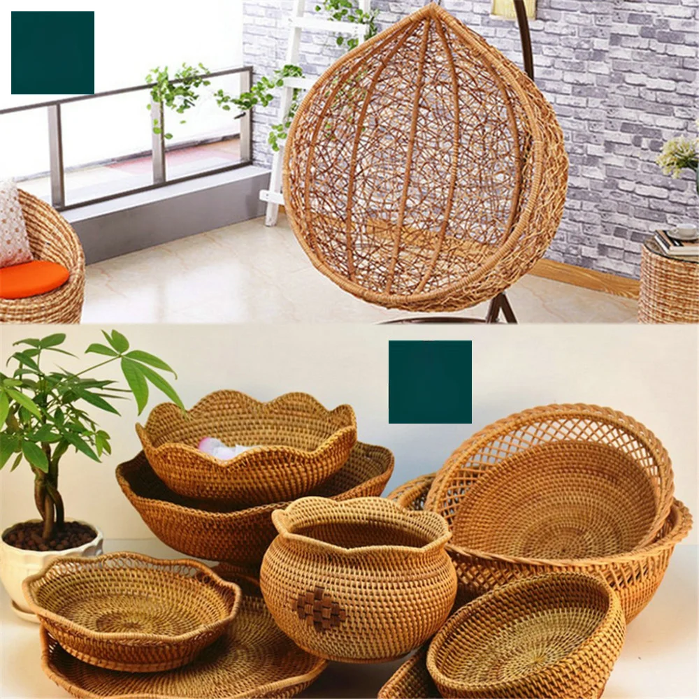 500G 70M gray four-wire flat synthetic rattan woven material, used to weave and repair plastic rattan for chairs, tables, hammoc image 6