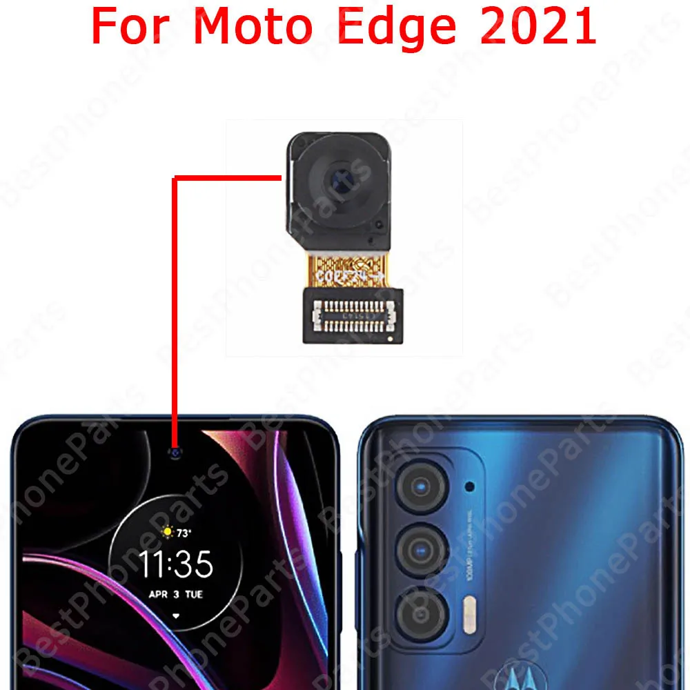 Selfie Rear Backside Camera Module For Motorola Moto Edge  20 Lite Pro Plus X30 Back View Big Front Camera Replacement