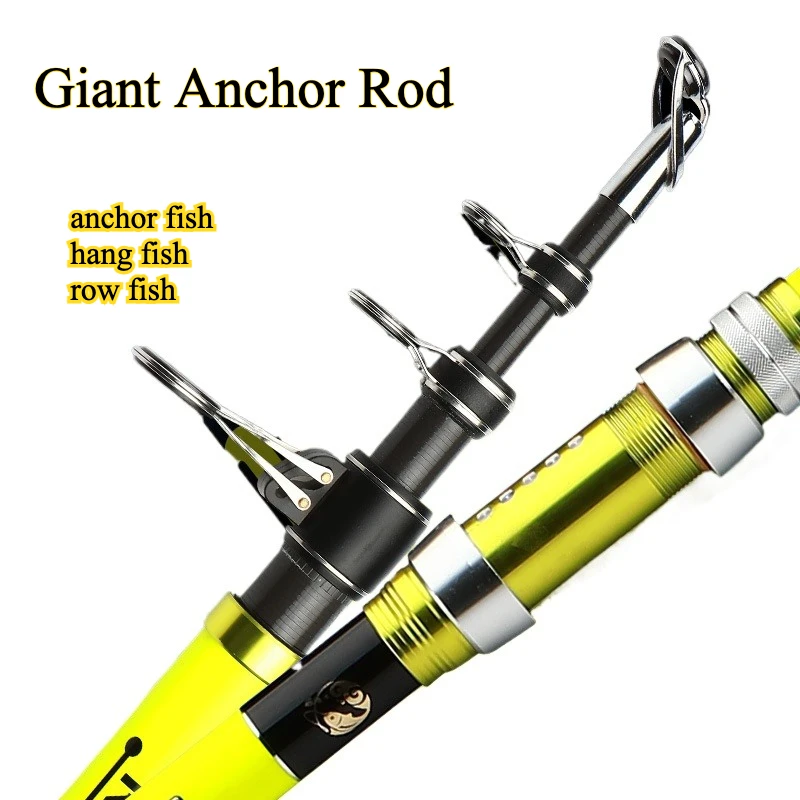 

Ocean Jigger Professional Giant Anchor Fishing Rod Heavy Duty Rod for Long Distance Power Pole with Metal Reel Seat