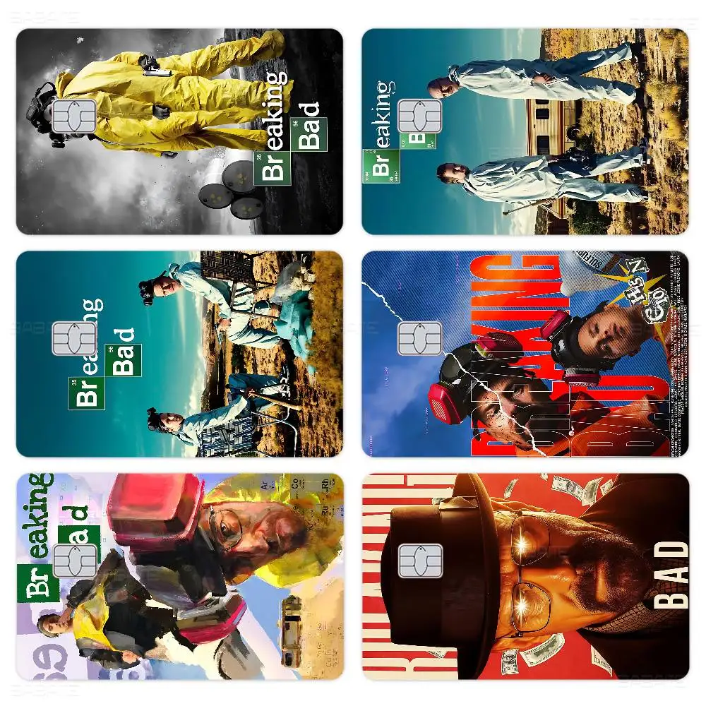 Film B-Breaking B-Bad Anime Cartoon Bear Skin Adesivo Pellicola Custodia con nastro per grande carta di debito di credito lato anteriore