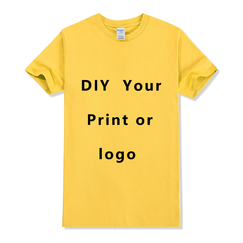 EU Size 100% Cotton Custom T Shirt Make Your Design Logo Text Men Women Print Original Design Gifts Tshirt